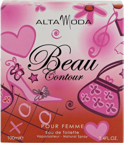Beau Contour for Women EDT-100ml(3.4 oz) by Alta Moda(WITH VELVET POUCH) - Intense oud