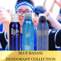 Blue 3 Piece 6.7oz Men Deodorants-Romance Forever, Royale Blue, Blue for Men - Intense oud