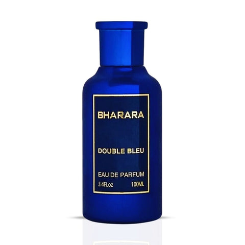 Bharara Double Bleu Pour Homme Eau De Parfum Spray 100ML (3.4 OZ) by BHARARA (Velvet Pouch) - Intense Oud