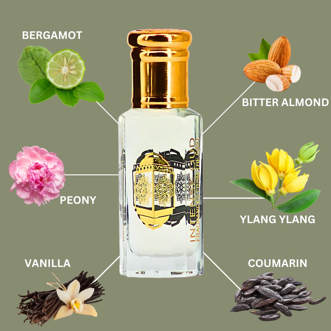Blush Perfume Oil 12ML (0.40 OZ) With Black Gift Box By Intense Oud | A Vibrant Citrus Opening With Floral Elegance & A Smooth Vanilla Finish. - Intense Oud