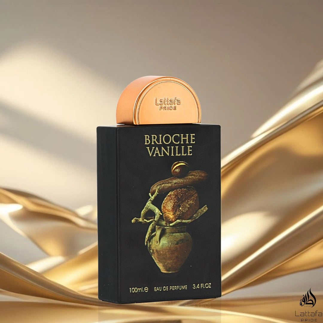 Brioche Vanille Eau de Parfum Spray 100ml (3.4 oz) by Lattafa Pride | Gourmand Warmth With A Floral-Wooded Twist - Intense Oud