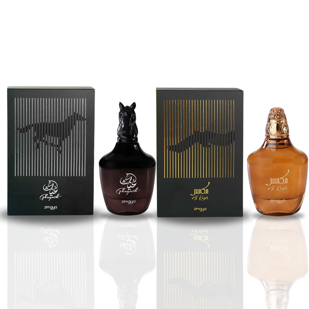 Ghayath & AL Kaser - EDP Spray 100ML (3.4OZ) Long Lasting, Refreshing Fragrance For Men & Women. (Value Pack) - Intense Oud