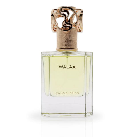 Swiss Arabian Walaa Waaw Series Eau De Parfum 50ml bottle with elegant packaging and floral and musk scent notes.
