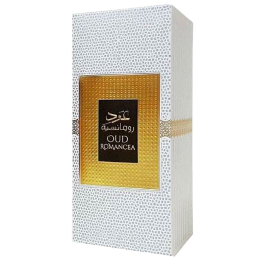 Ard Al Zaafaran Oud Romancea Eau De Parfum for women, 100mL bottle with elegant design.