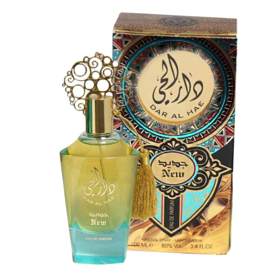 Dar Al Hae EDP for Women by Ard Al Zaafaran, 100mL, elegant perfume bottle with a sleek design.