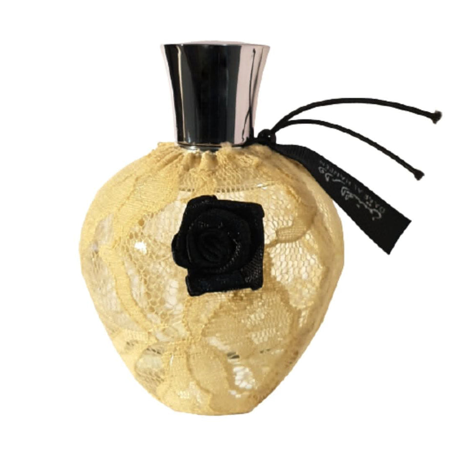 Daar Al Haneen EDP for Women by Ard Al Zaafaran, 100mL bottle, elegant perfume bottle with floral and oriental design elements.