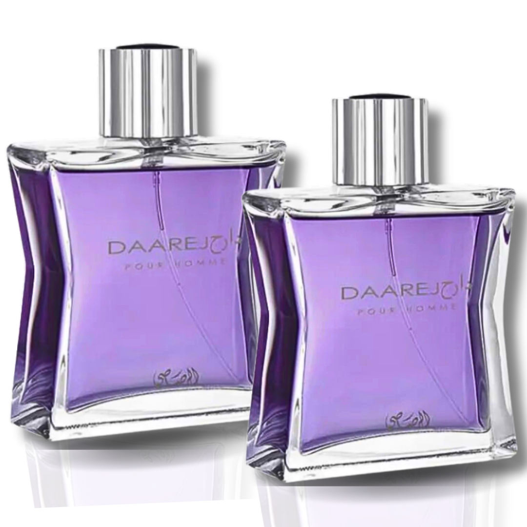 Daarej Men SET 2 EDP 100ML (3.4oz) Perfume for Every Occasion By RASASI. - Intense Oud
