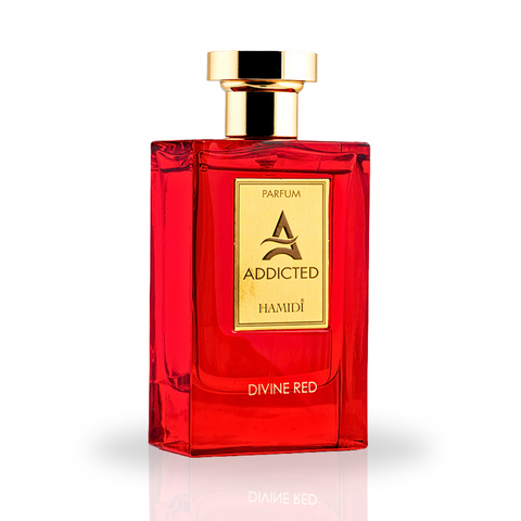 HAMIDI ADDICTED DIVINE RED EDP Spray 120ML (4 OZ) By Hamidi | Elevate Your Senses With This Exquisite Fragrance. - Intense Oud