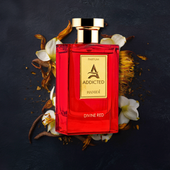 HAMIDI ADDICTED DIVINE RED EDP Spray 120ML (4 OZ) By Hamidi | Elevate Your Senses With This Exquisite Fragrance. - Intense Oud