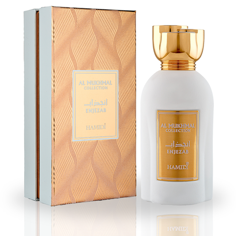 Hamidi Enjezab Eau de Parfum Spray 100ml bottle with elegant packaging and floral fragrance design.