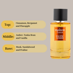 Maison Luxe Exotic Amber EDP Spray 110ML (3.8 OZ) By Hamidi (VELVET POUCH) - Intense Oud