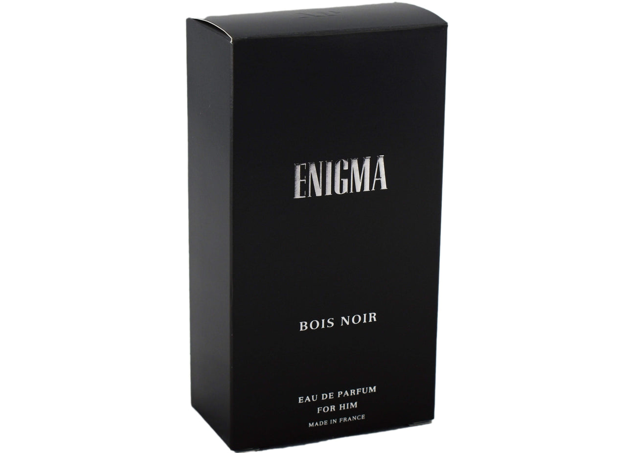 Art & Parfum Enigma Bois Noir EDP for Men, 100 ML bottle, sleek black packaging with elegant design.