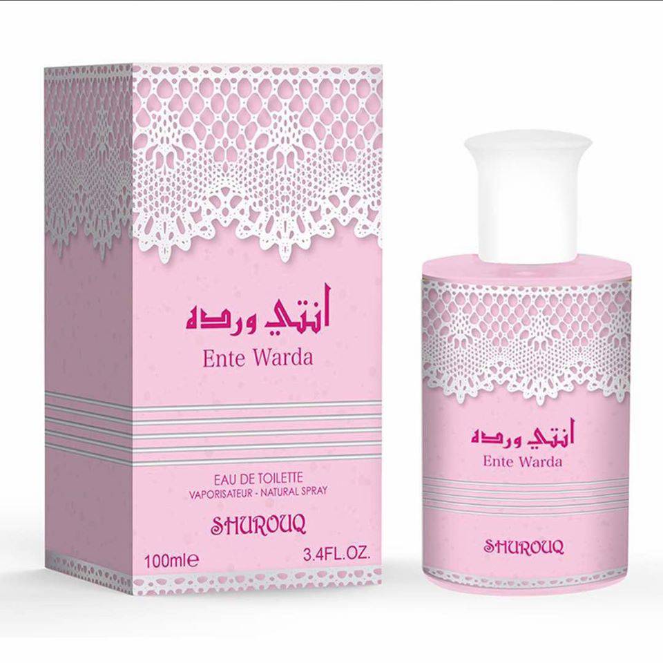 Ente Warda EDP - 100 mL (3.4 oz) by Shurouq (WITH POUCH) - Intense oud
