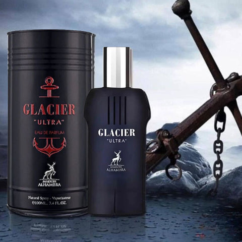 Glacier Ultra Eau De Parfum Spray 100ML (3.4 OZ) by Maison Alhambra | Express Individuality With This Timeless Scent. - Intense Oud