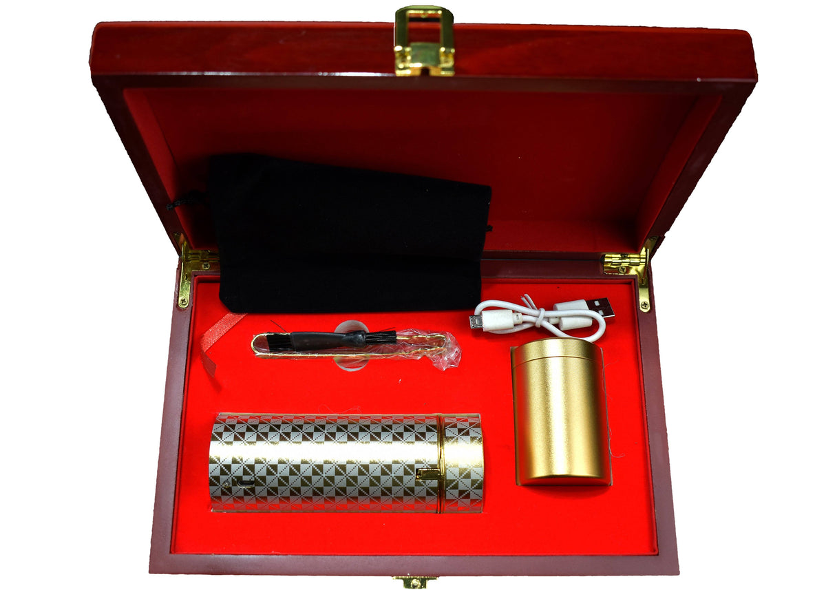 Portable USB Incense Burner Kit- Gold - Intense oud