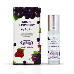 Grape Raspberry Perfume Oil CPO 6ML (0.2 OZ) By Al Rehab | Fruity, Floral, Sweet, Vibrant Fragrance. (BOX OF 6) - Intense Oud