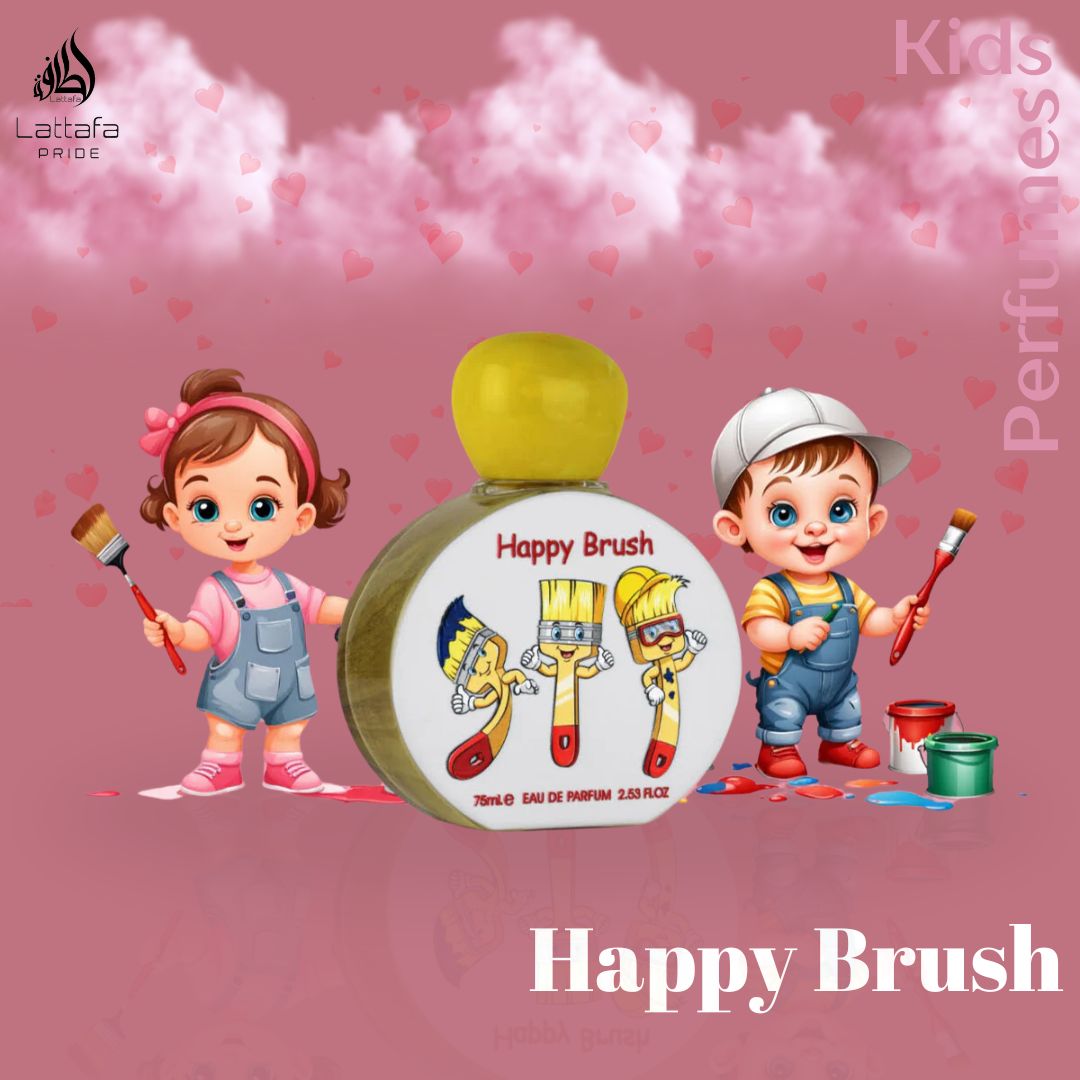 Happy Brush For Kids Eau De Parfum Spray 75ML (2.5 OZ) By Lattafa Pride | Fresh, Fruity, Gourmand Fragrance. - Intense Oud