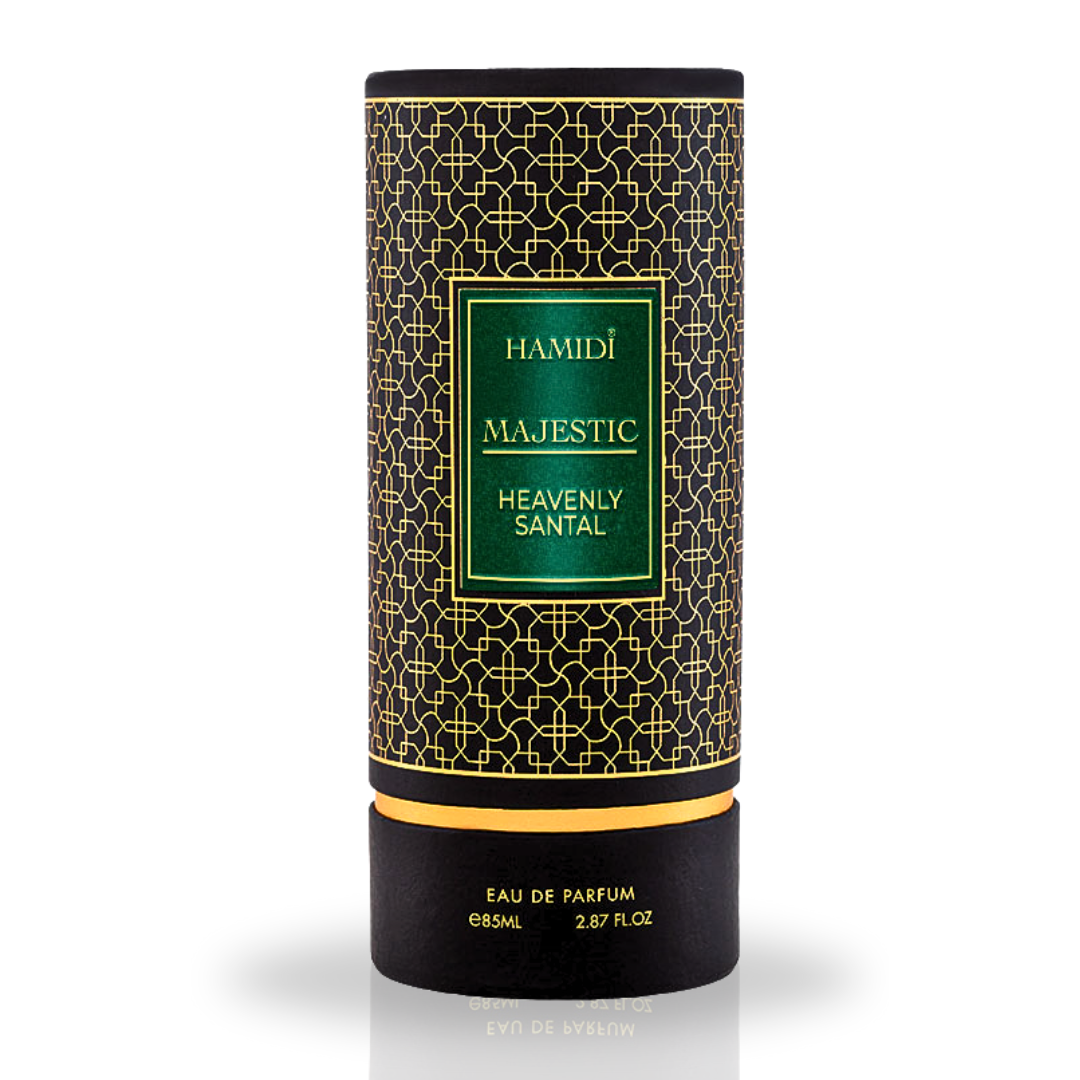 Hamidi Heavenly Santal EDP spray 85ml bottle with floral scent and serene, blissful aroma.