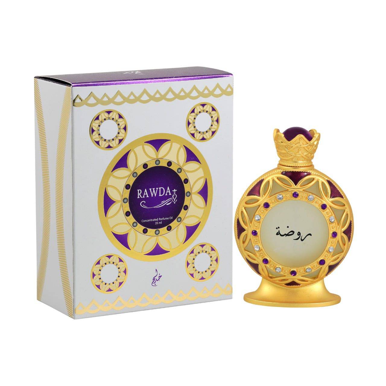 Rawda Gold Perfume Oil - 35 mL (1.18 oz) by Khadlaj - Intense oud