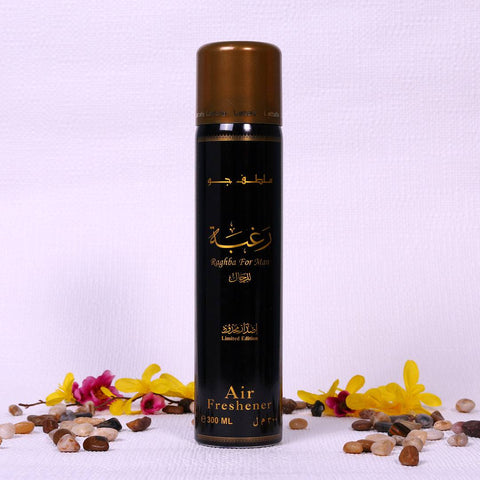 Raghba for Men Air Freshener - 300ML (10.1oz) by Lattafa - Intense oud