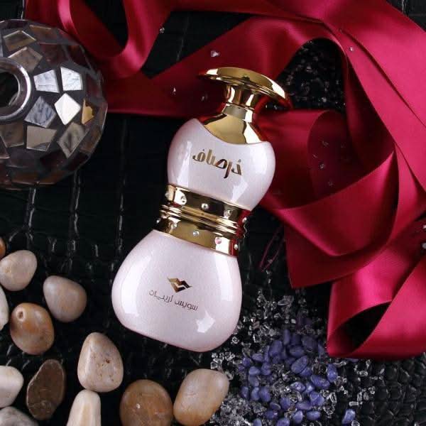 Swiss Arabian Dorsaf Eau De Parfum 75ml bottle with elegant design and fragrance details visible in the image.