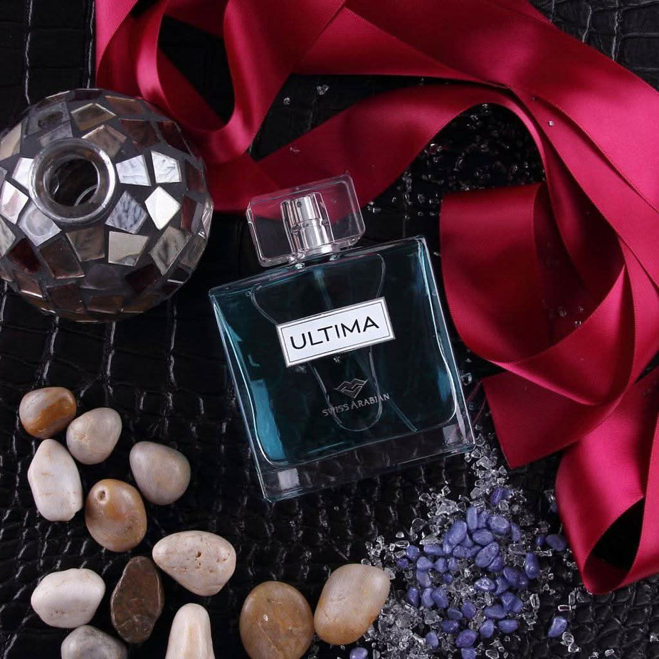 Swiss Arabian Ultima for Men Eau De Parfum bottle, 100ml, with sleek packaging and elegant design visible in the image.