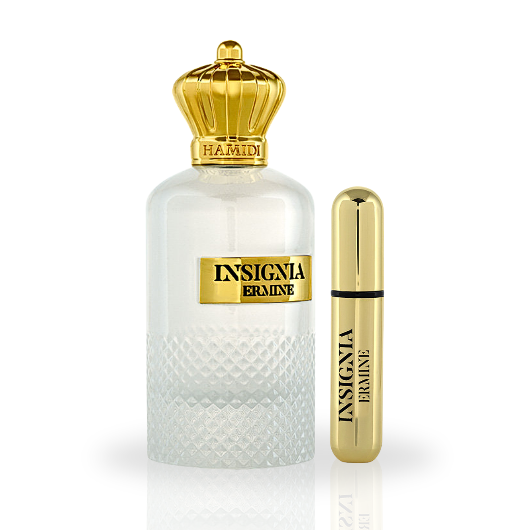 INSIGNIA ERMINE EDP Spray 105ML (3.5 OZ) By Hamidi | Unique And Sophisticated Unisex Fragrance. - Intense Oud