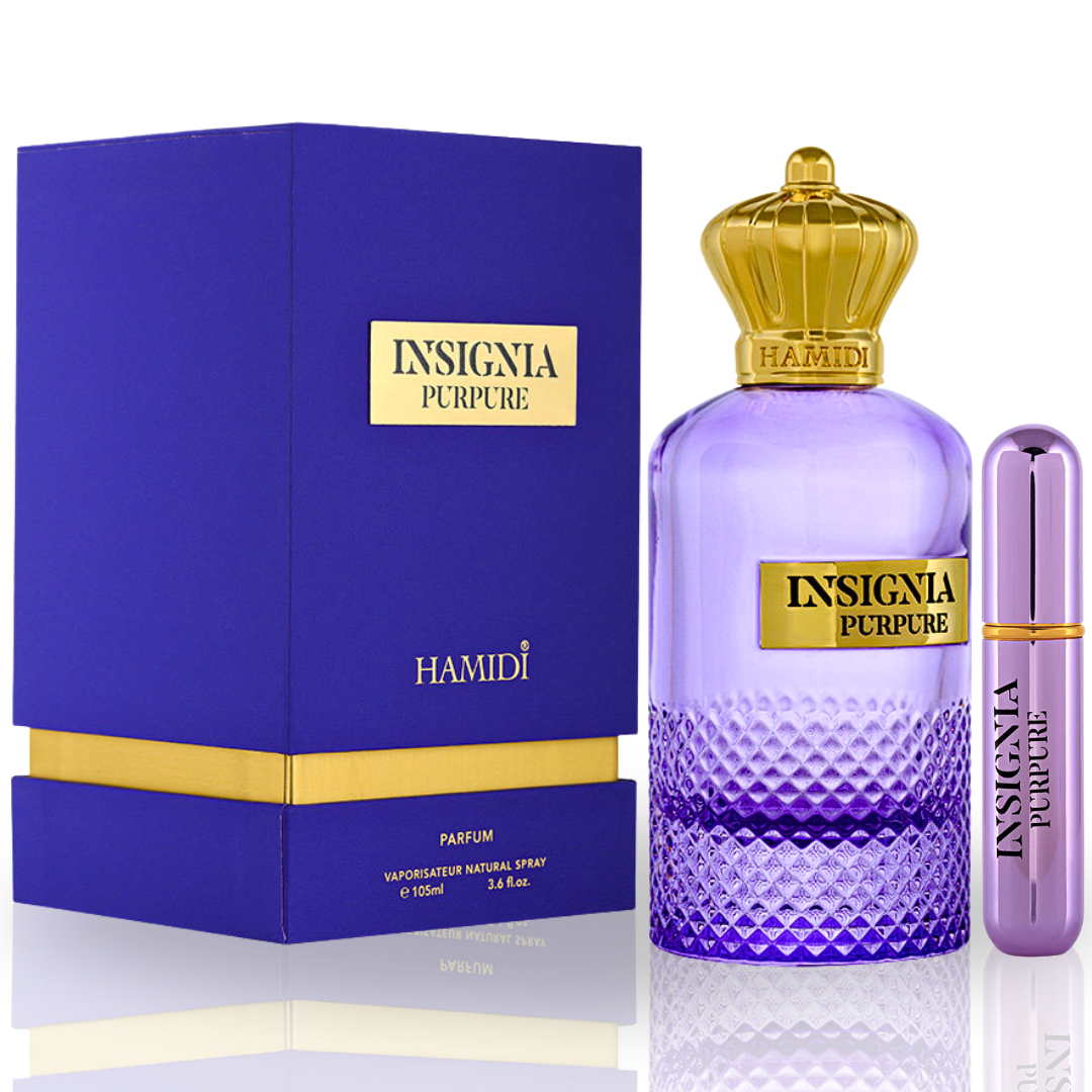 INSIGNIA PURPURE EDP Spray 105ML (3.5 OZ) By Hamidi | A Long Lasting Aura Of Refined Elegance. - Intense Oud