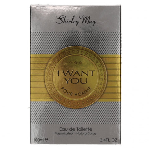 I Want You For Men EDT - 100 mL by Shirley May (WITH POUCH) - Intense oud