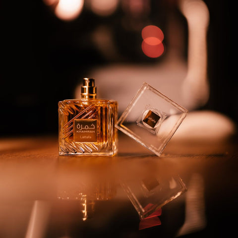 Khamrah EDP-100ml (3.4oz) by Lattafa | (WITH VELVET POUCH) - Intense oud