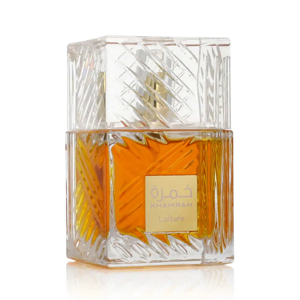 Khamrah EDP-100ml (3.4oz) by Lattafa | (WITH VELVET POUCH) - Intense oud