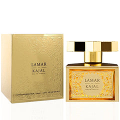 Lamar Eau De Parfum Spray 100ML (3.4 OZ) By Kajal | A Vibrant Fruity-Floral Fragrance With A Rich, Warm Woody Base. - Intense Oud