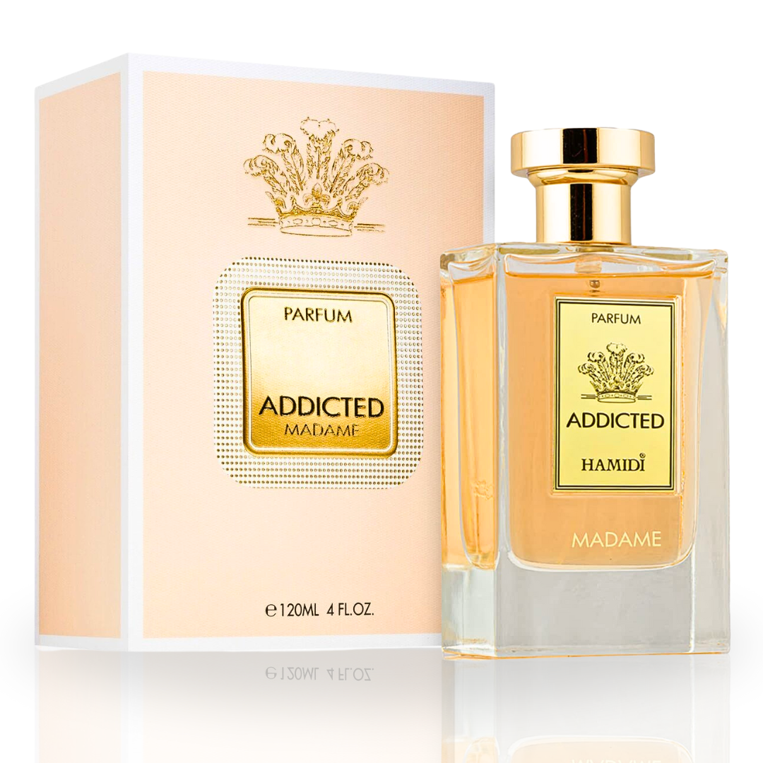 HAMIDI ADDICTED MADAME EDP Spray 120ML (4 OZ) By Hamidi | Indulge In The Delicate Sweetness Of This Floral Fragrance. - Intense Oud