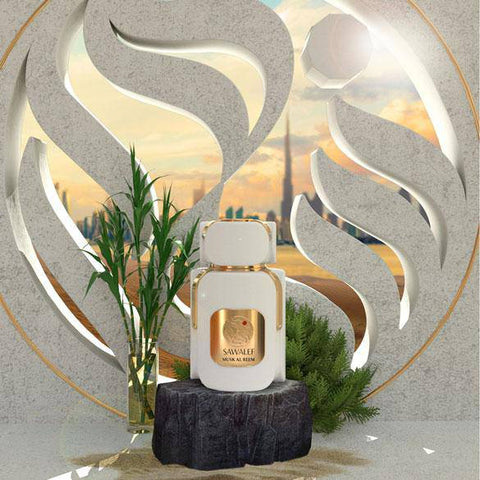 Musk Al Reem Unisex EDP - 80 ML (2.7 oz) by Sawalef (BOTTLE WITH VELVET POUCH) - Intense oud