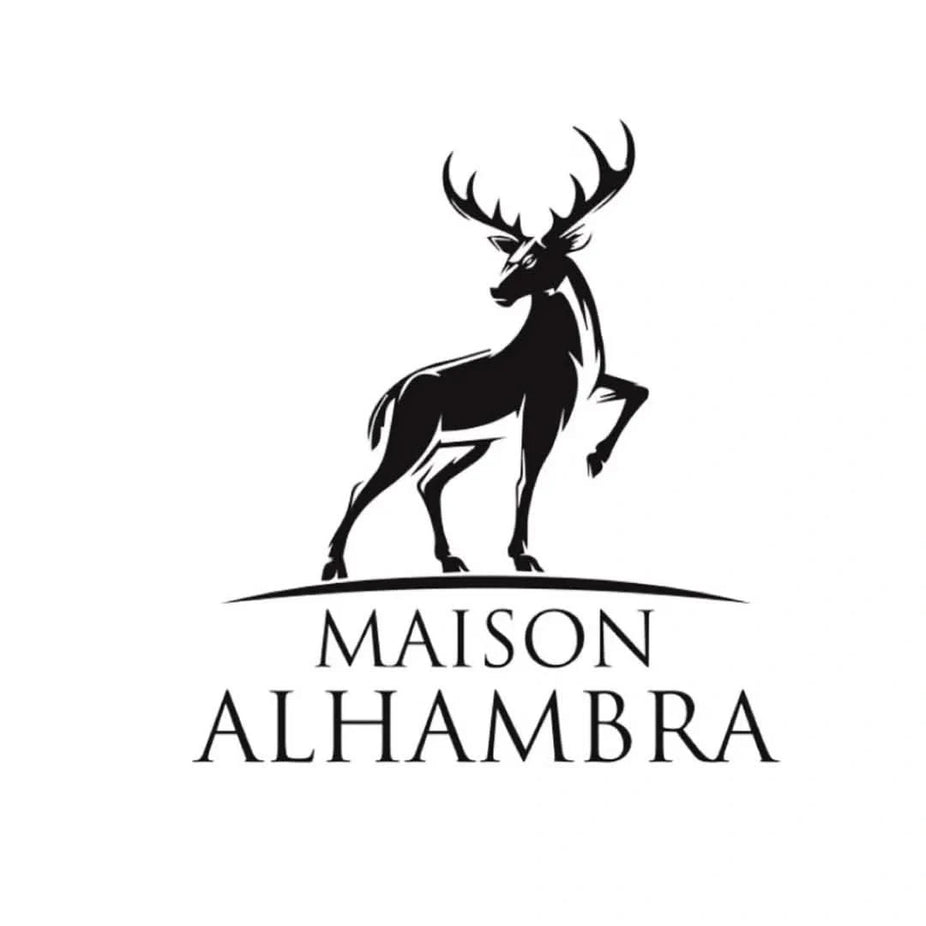 Maison Alhambra Infini Musk Eau de Parfum 100ml in a velvet pouch with the brand logo visible.
