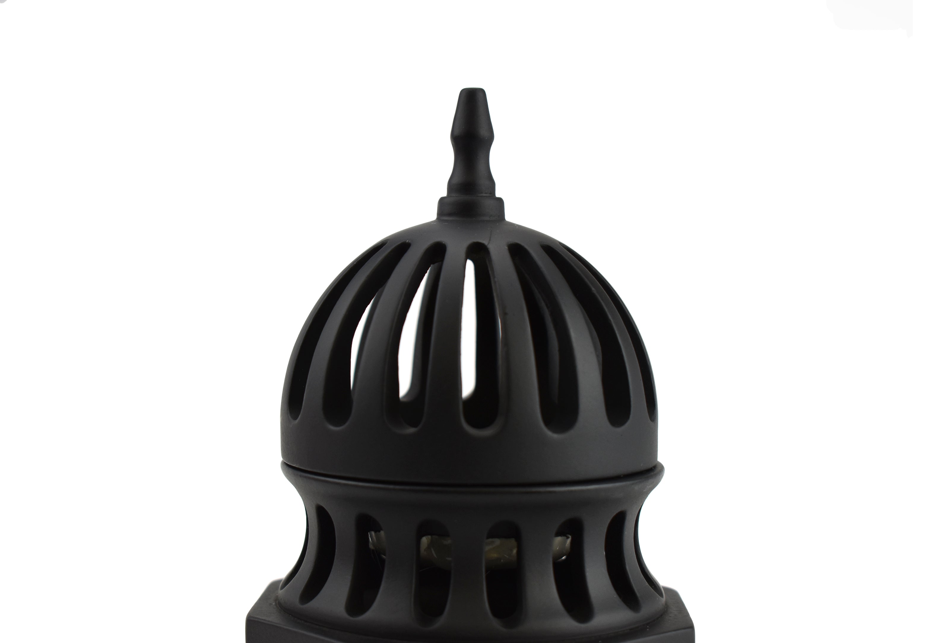 Classic Traditional Dome Style Closed Incense Bakhoor Burner - Black - Intense oud