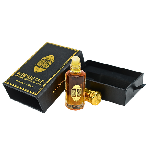Mukhalat Malaki Perfume Oil 12ml(0.40 oz) Unisex with Black Gift Box By INTENSE OUD - Intense Oud