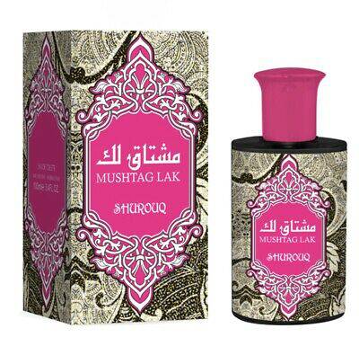 Mushtag Lak for Women EDT- 100 ML (3.4 oz) by Shurouq (WITH POUCH) - Intense oud