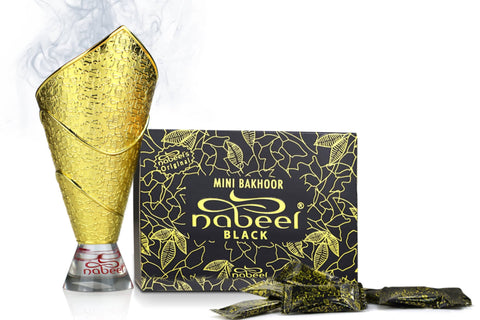 Nabeel Black Mini & Caligraphy Style- Bakhoor Set - Intense oud