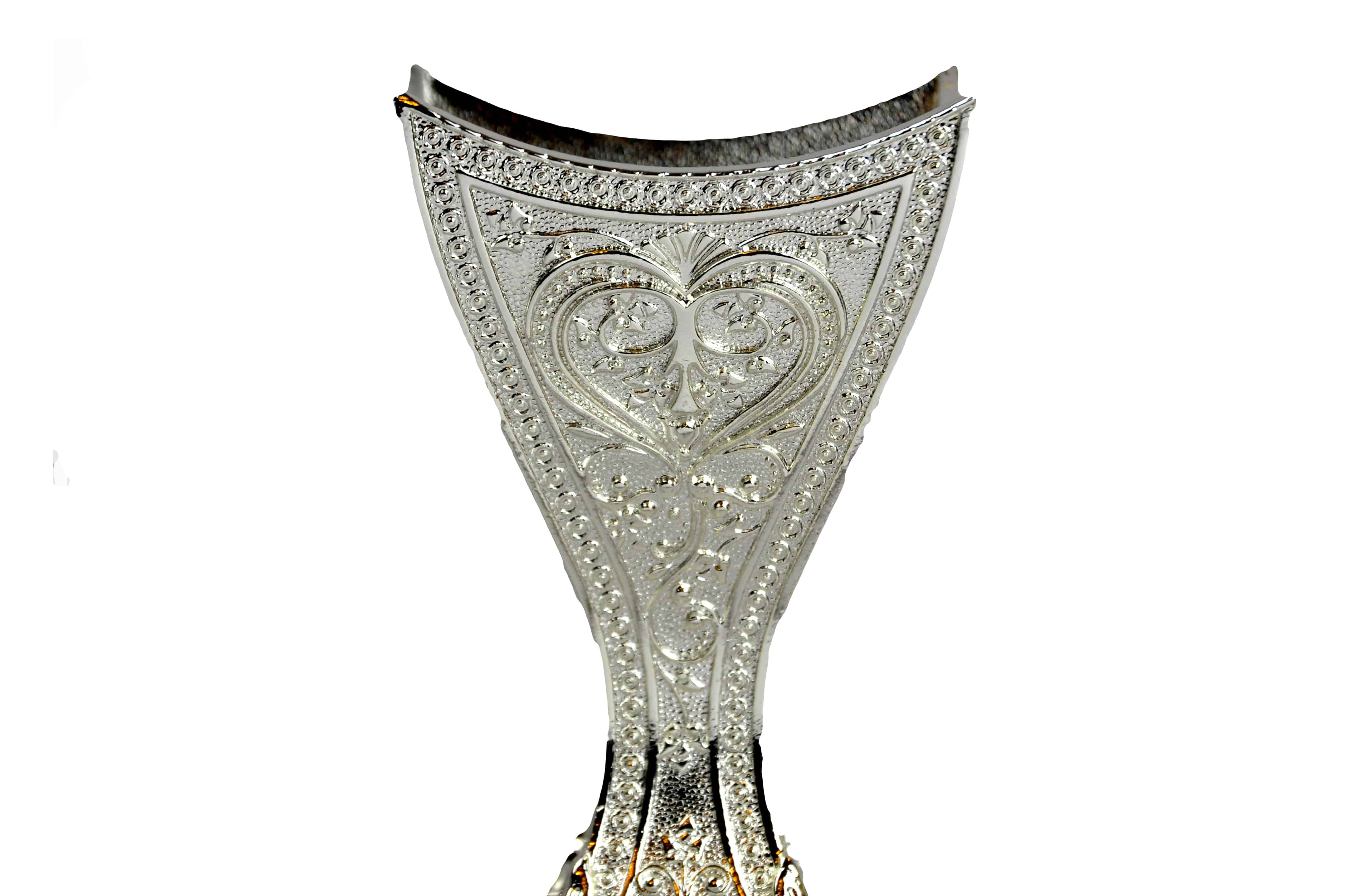 Arab Incense Bakhoor Burner - 6 inch Silver by Intense Oud - Intense oud