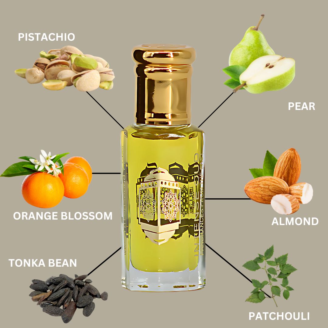 Now Girl Perfume Oil 12ML (0.40 OZ) With Black Gift Box By Intense Oud | A Fresh Blend Of Pistachio & Pear Gives Way To A Creamy Floral Heart & A Nutty Base. - Intense Oud