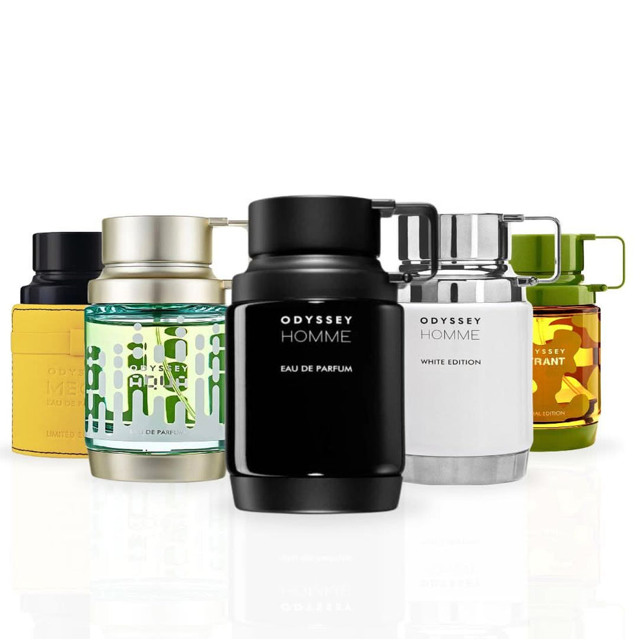 Armaf Odyssey Aqua Edition Homme White Eau de Parfum spray, 60ml, from the Odyssey Collection with sleek white bottle.