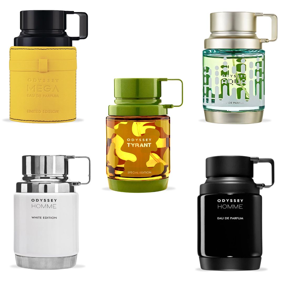 Odyssey Aqua Edition, Mega Limited Edition, Tyrant Special Edition, Homme White Edition, Homme Black EDP Sprays 60ML (2.02 OZ) By Armaf | A Versatile Collection Of Fresh, Spicy & Warm Fragrances For Every Occasion. (ODYSSEY COLLECTION) - Intense Oud