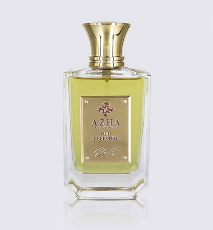 Azha Oud Celestial Eau de Parfum spray 100ml bottle with elegant packaging and celestial-inspired design.