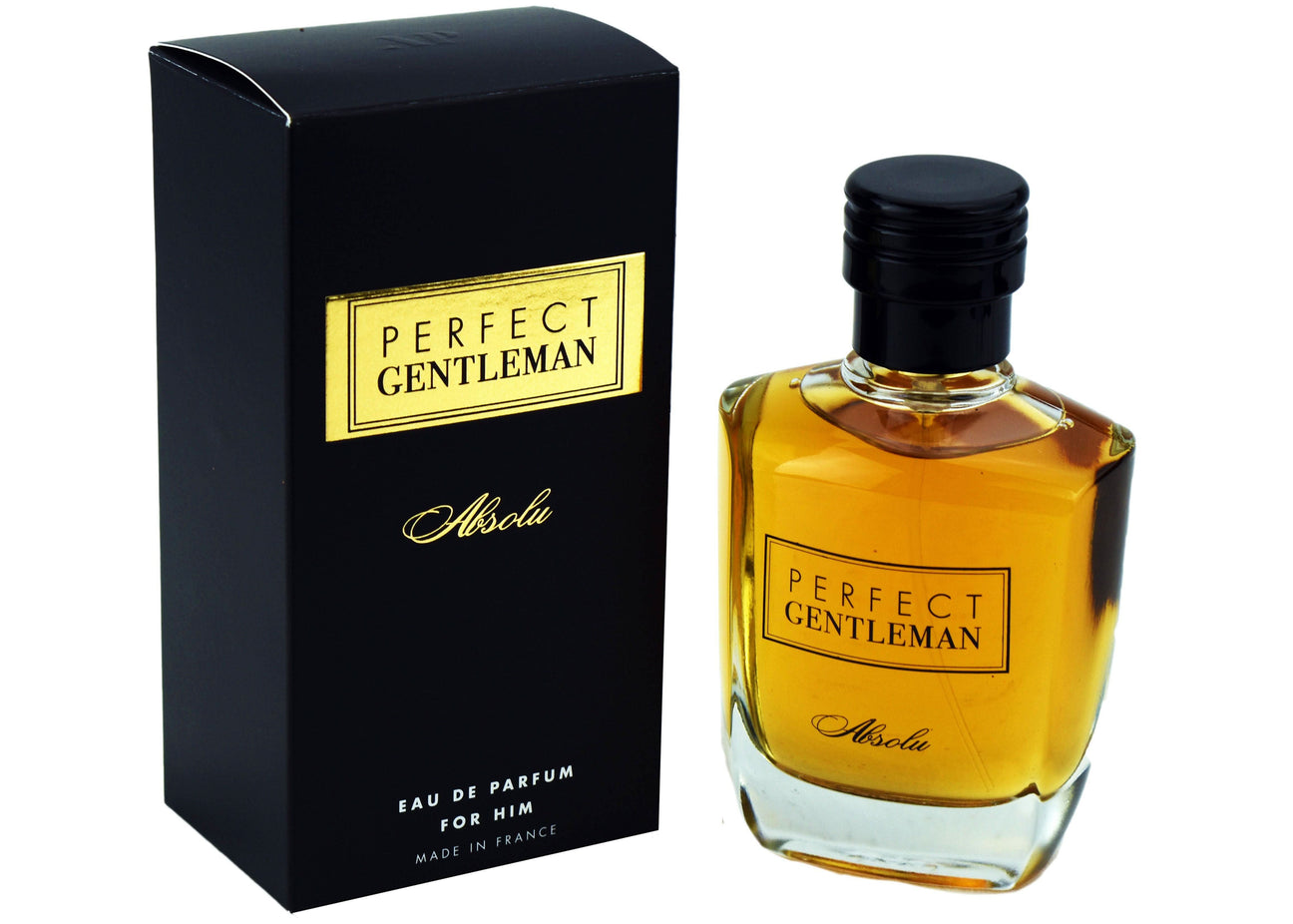 Art & Parfum Perfect Gentleman Absolu Men Eau De Parfum bottle, 100 ML, sleek design with a modern cap and elegant label.