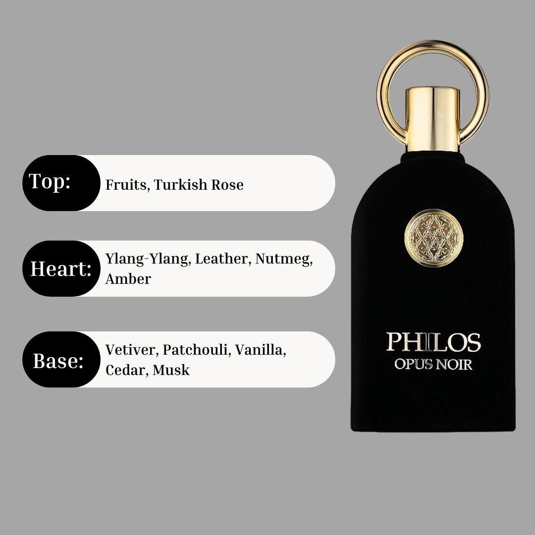 Philos Opus Noir Eau De Parfum Spray (Unisex) By Maison Alhambra - 3.4 oz Philos Opus Noir Eau De Parfum Spray (Unisex) By Maison Alhambra - 3.4 oz
