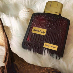 Ramz Lattafa Gold EDP - 30ML (1.0 oz) by Lataffa (WITH VELVET POUCH) - Intense oud