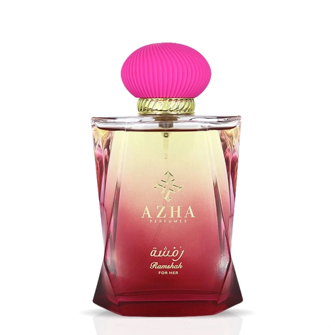 Azha Ramshah For Her Eau de Parfum spray 100ml with velvet pouch, floral and oriental scent, elegant fragrance for women.