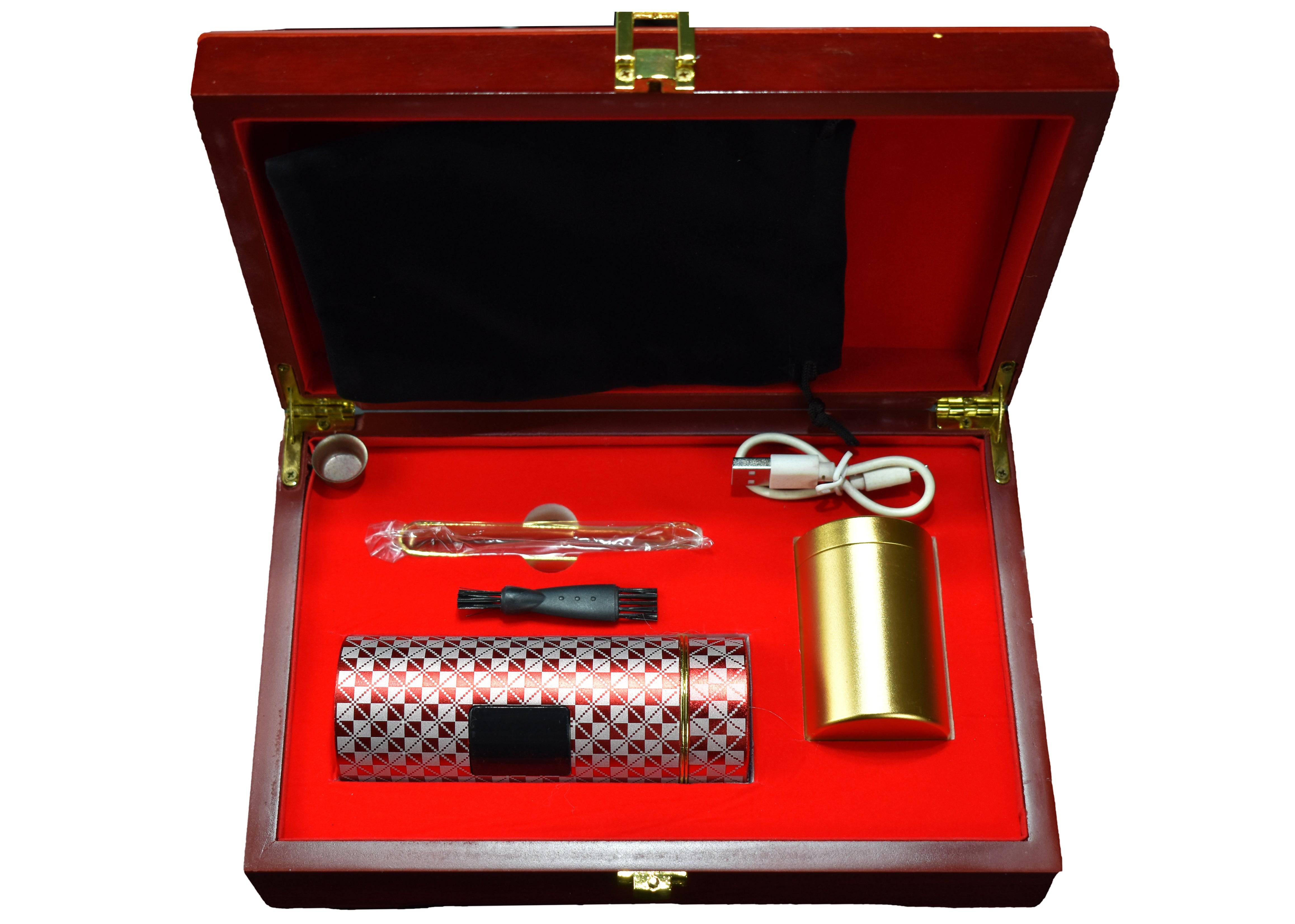 Portable USB Incense Burner Kit- Red - Intense oud