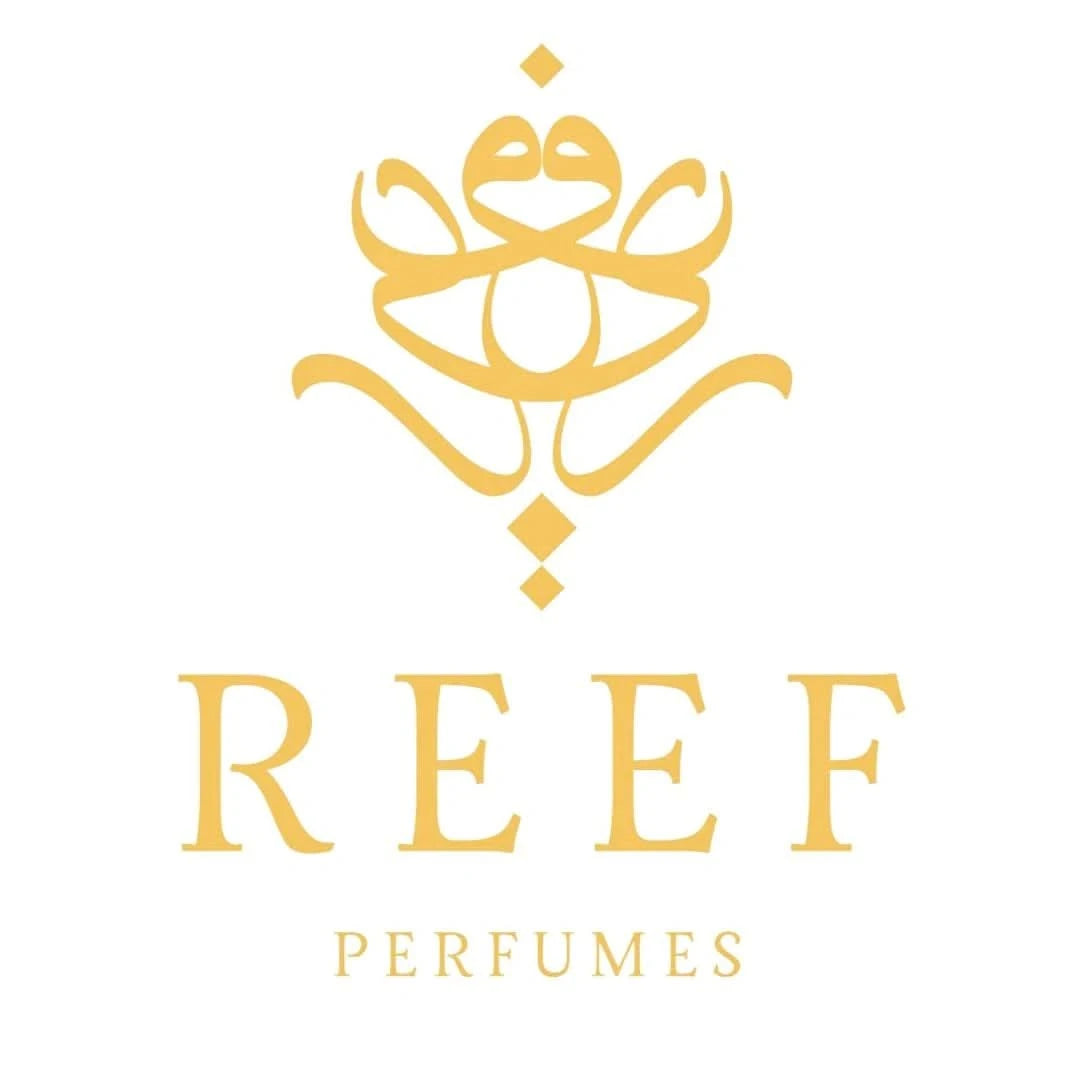 Reef Perfumes Obaiah Arabs Eau de Parfum spray bottle with velvet pouch, showcasing the elegant fragrance packaging.